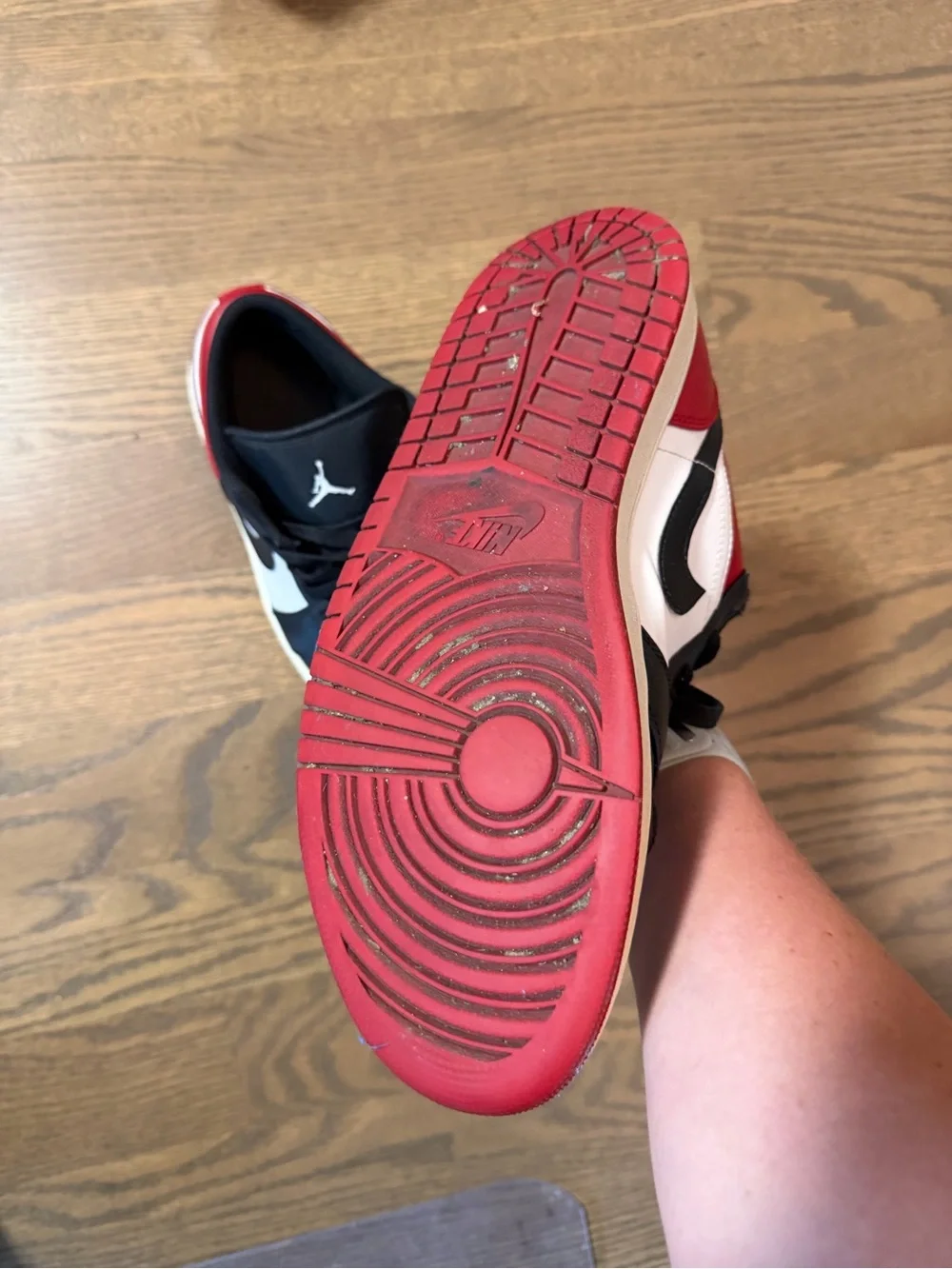 Jordan Low Top Sneakers - Black, Red, White